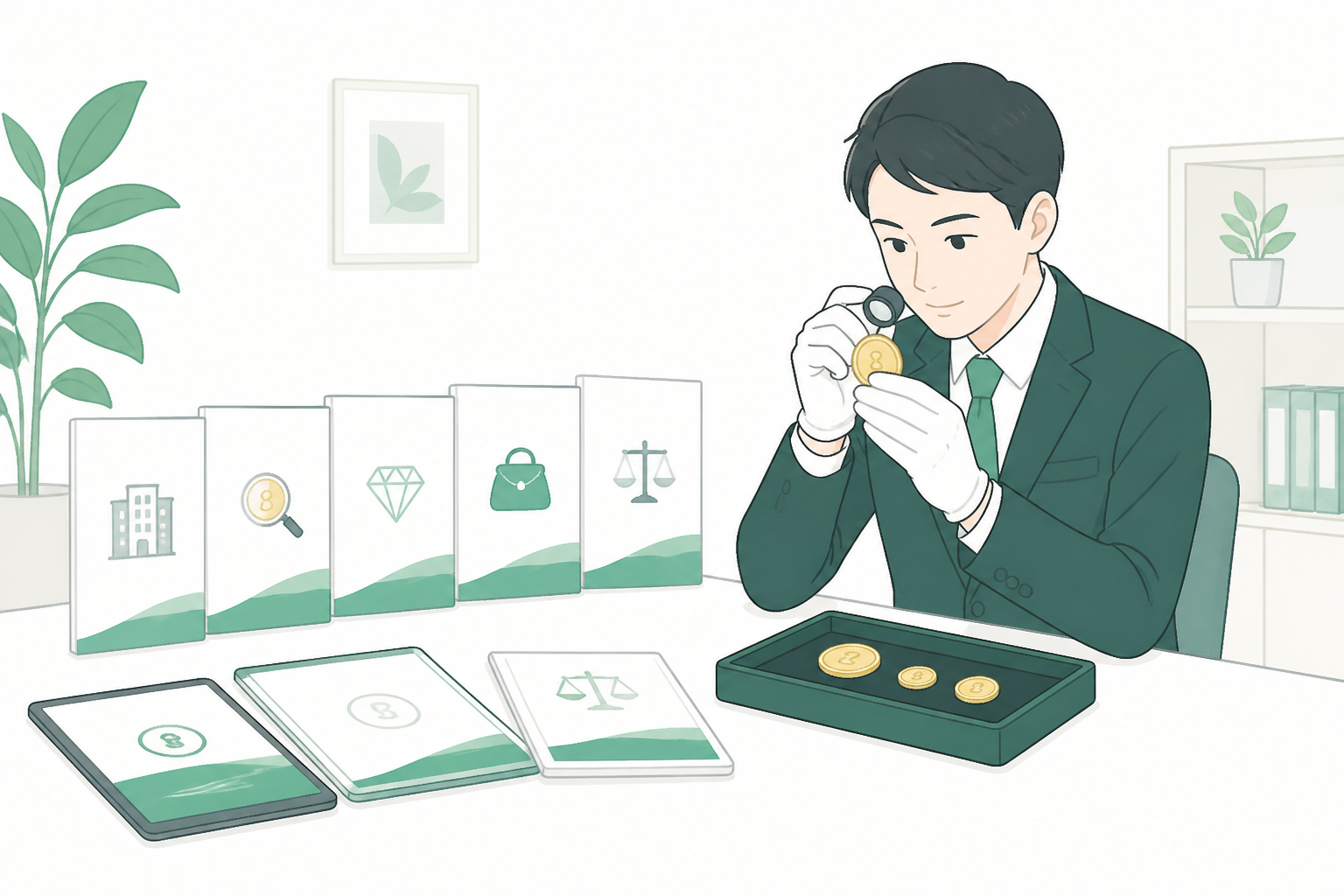 金貨買取業者の比較・査定イメージ